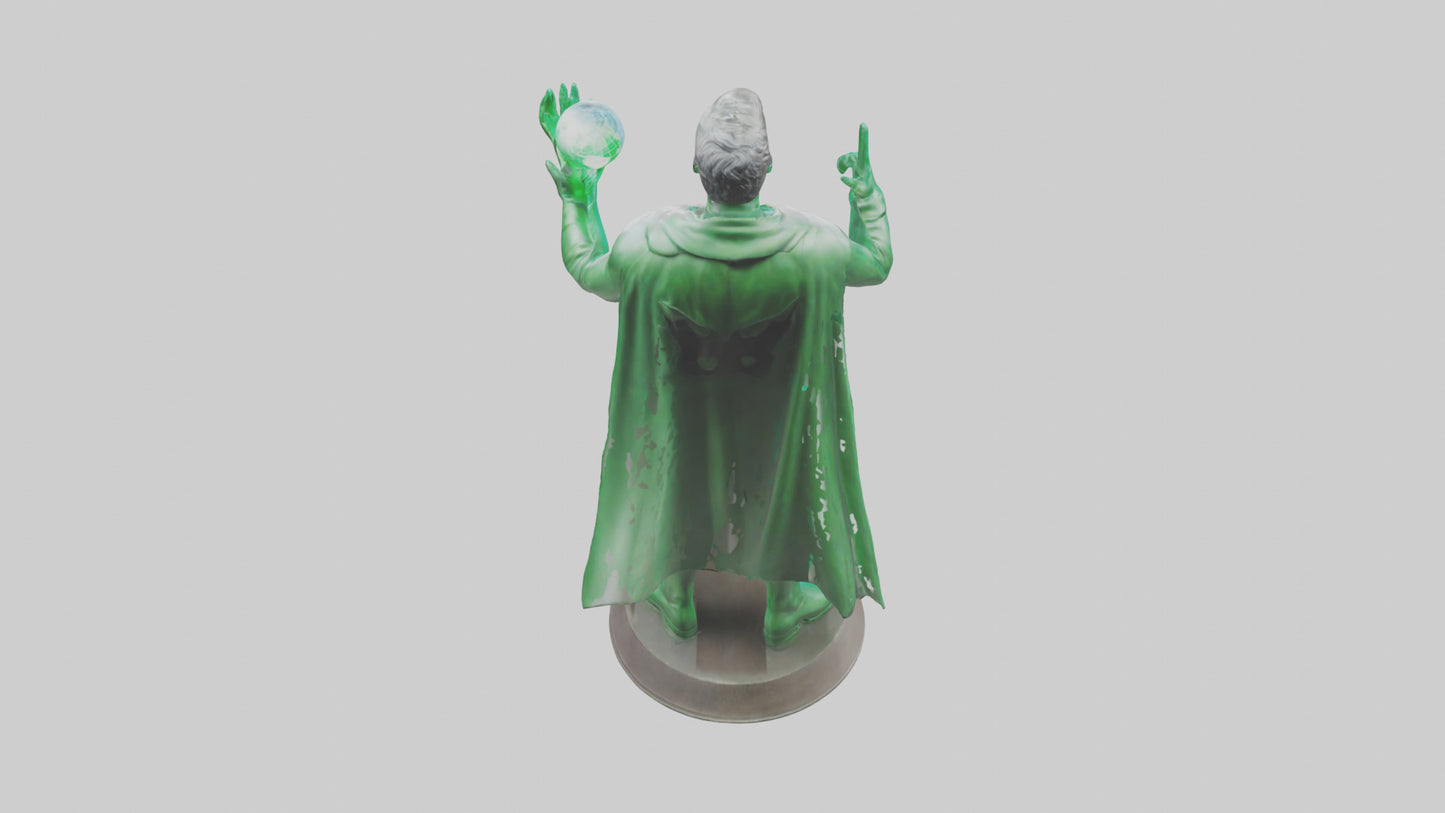3D model Energy Conservation Hero Statue model VR / AR / low-poly