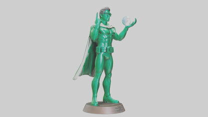 3D model Energy Conservation Hero Statue model VR / AR / low-poly