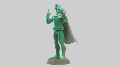 3D model Energy Conservation Hero Statue model VR / AR / low-poly