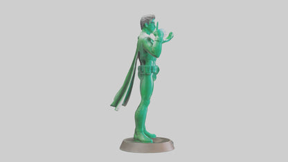 3D model Energy Conservation Hero Statue model VR / AR / low-poly