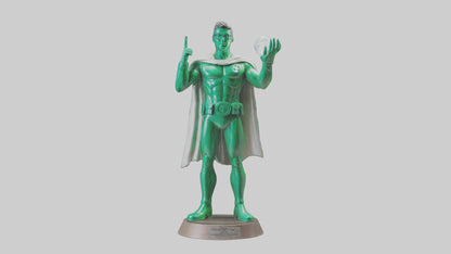 3D model Energy Conservation Hero Statue model VR / AR / low-poly