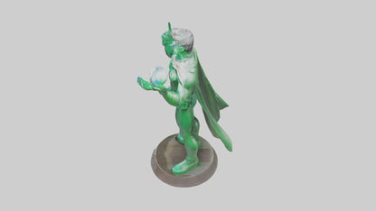 3D model Energy Conservation Hero Statue model VR / AR / low-poly