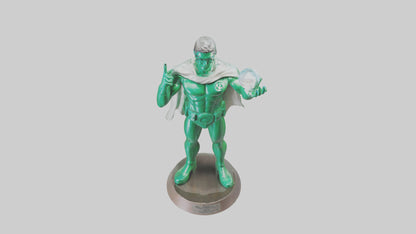 3D model Energy Conservation Hero Statue model VR / AR / low-poly