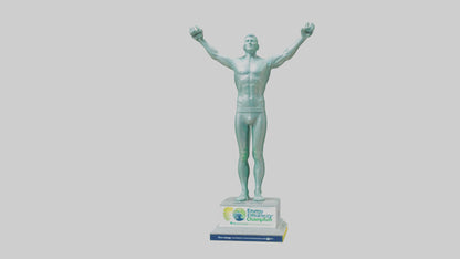 3D model Energy Efficiency Champion Statue model VR / AR / low-poly