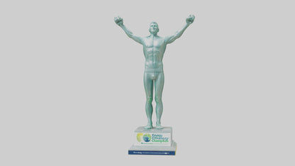 3D model Energy Efficiency Champion Statue model VR / AR / low-poly