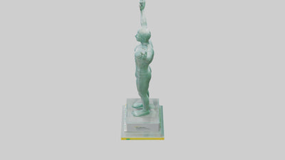 3D model Energy Efficiency Champion Statue model VR / AR / low-poly