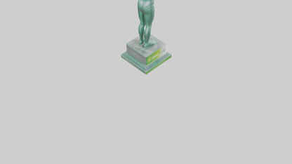 3D model Energy Efficiency Champion Statue model VR / AR / low-poly