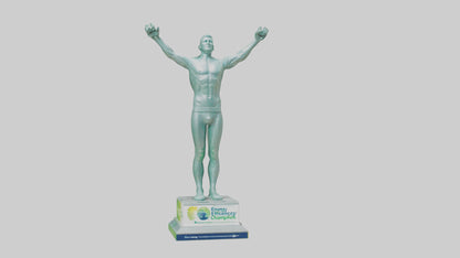 3D model Energy Efficiency Champion Statue model VR / AR / low-poly