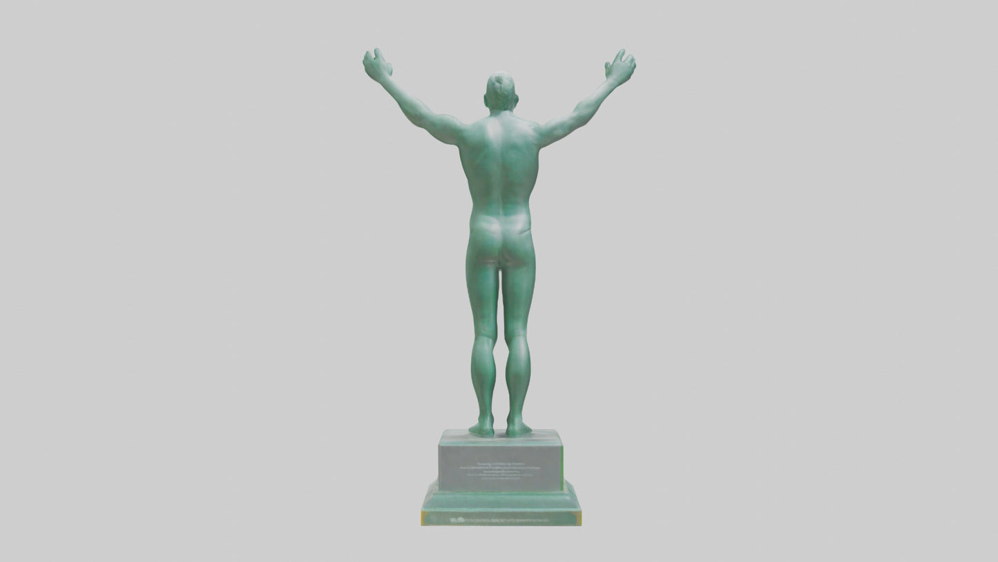3D model Energy Efficiency Champion Statue model VR / AR / low-poly