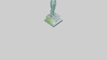 3D model Energy Efficiency Champion Statue model VR / AR / low-poly