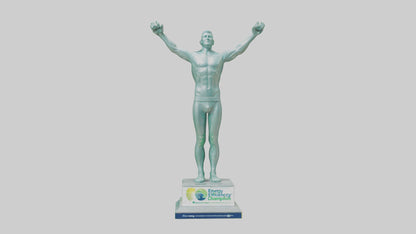 3D model Energy Efficiency Champion Statue model VR / AR / low-poly