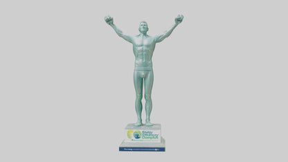 3D model Energy Efficiency Champion Statue model VR / AR / low-poly