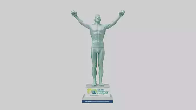 3D model Energy Efficiency Champion Statue model VR / AR / low-poly