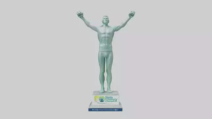 3D model Energy Efficiency Champion Statue model VR / AR / low-poly