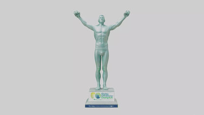3D model Energy Efficiency Champion Statue model VR / AR / low-poly