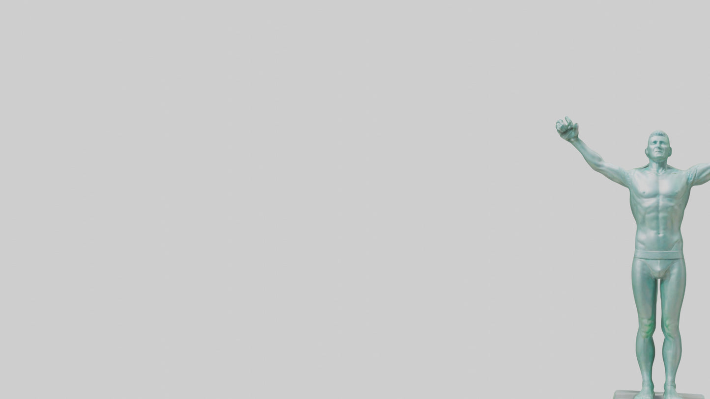 3D model Energy Efficiency Champion Statue model VR / AR / low-poly