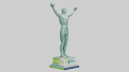 3D model Energy Efficiency Champion Statue model VR / AR / low-poly