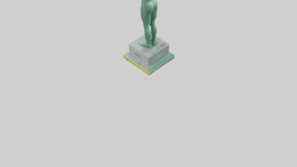 3D model Energy Efficiency Champion Statue model VR / AR / low-poly