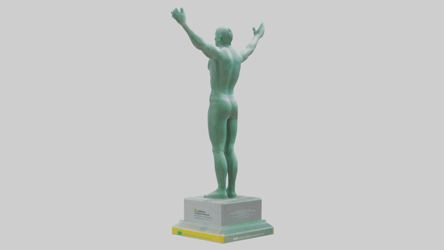 3D model Energy Efficiency Champion Statue model VR / AR / low-poly