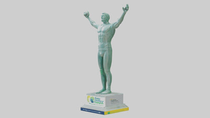 3D model Energy Efficiency Champion Statue model VR / AR / low-poly
