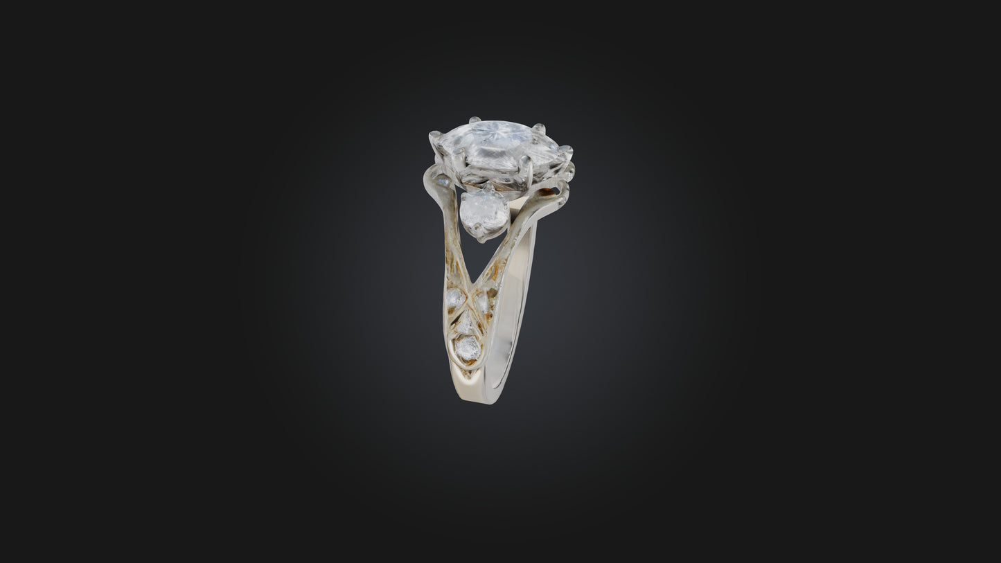 engagement ring 3D model