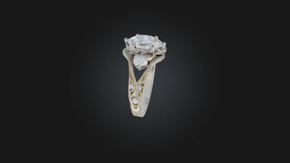 engagement ring 3D model