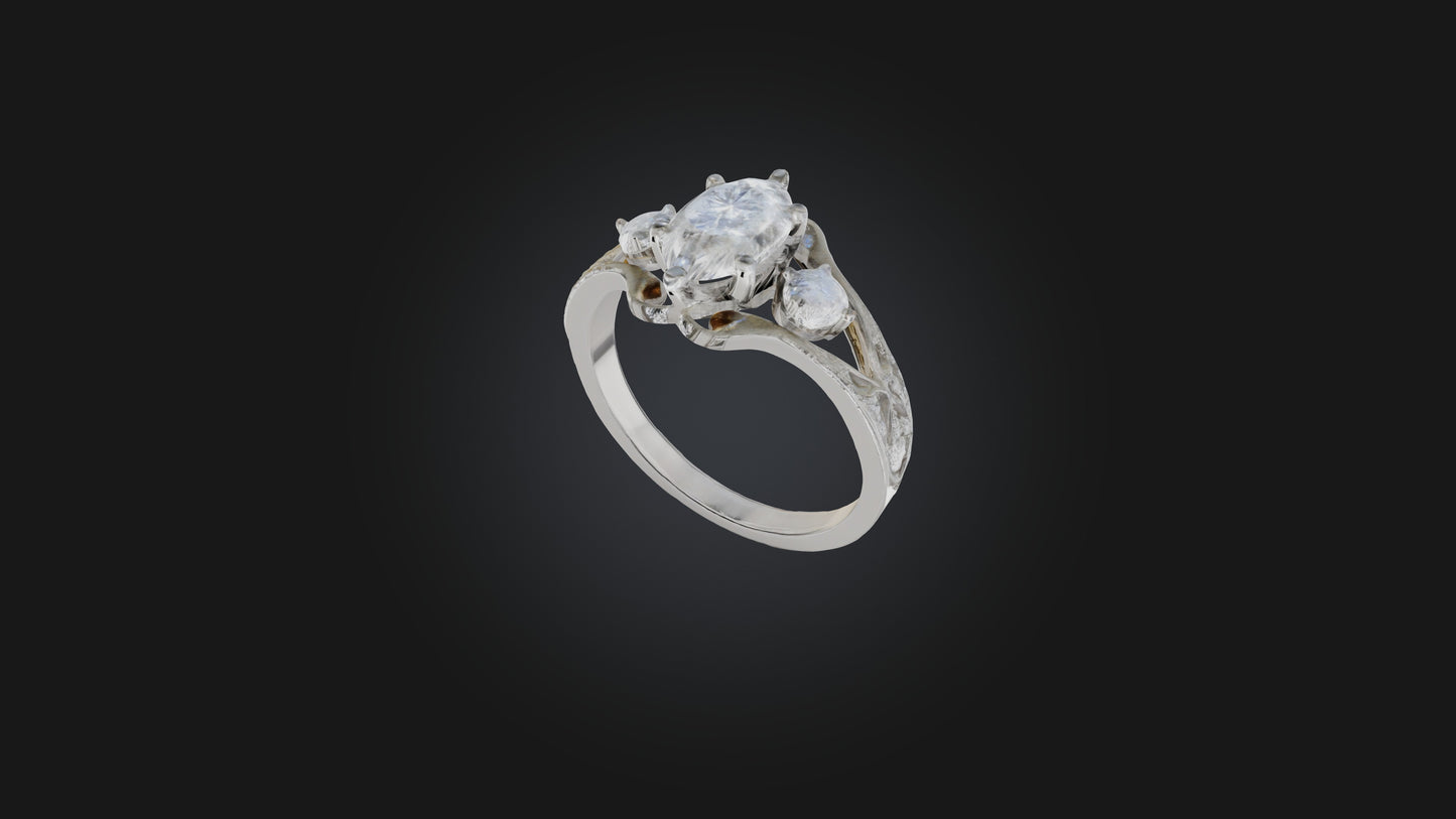 engagement ring 3D model