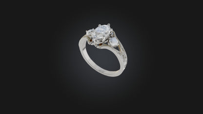engagement ring 3D model