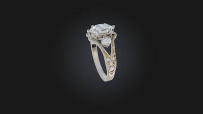engagement ring 3D model