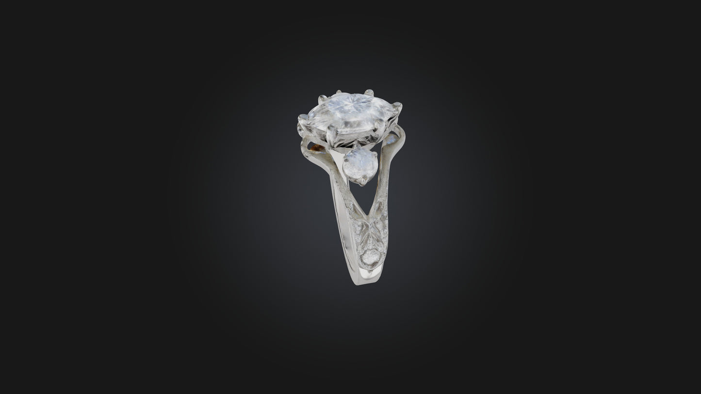 engagement ring 3D model