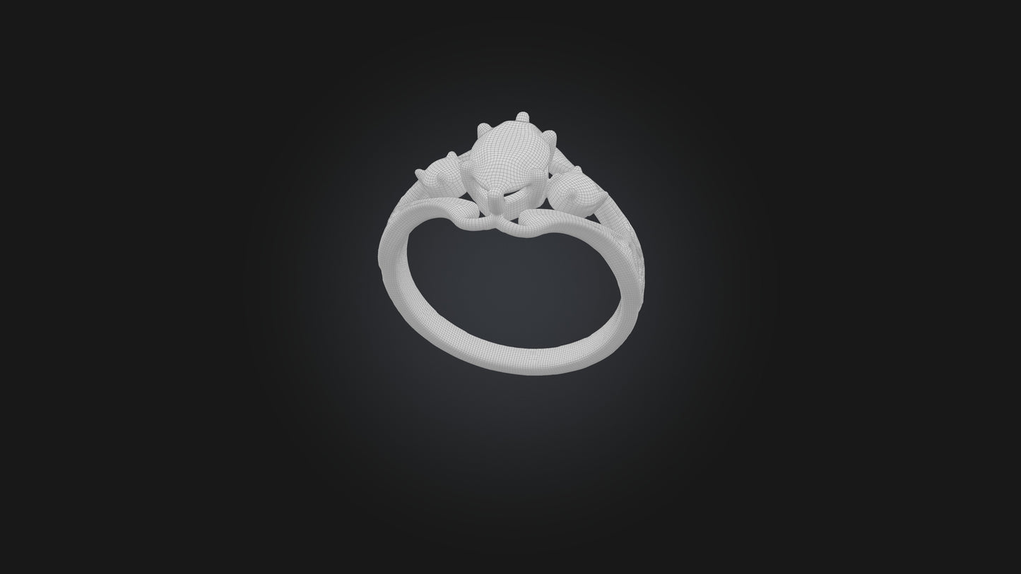 engagement ring 3D model