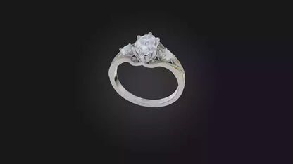 engagement ring 3D model