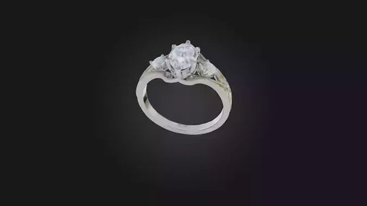 engagement ring 3D model