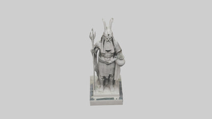 Enki statue model VR / AR / low-poly