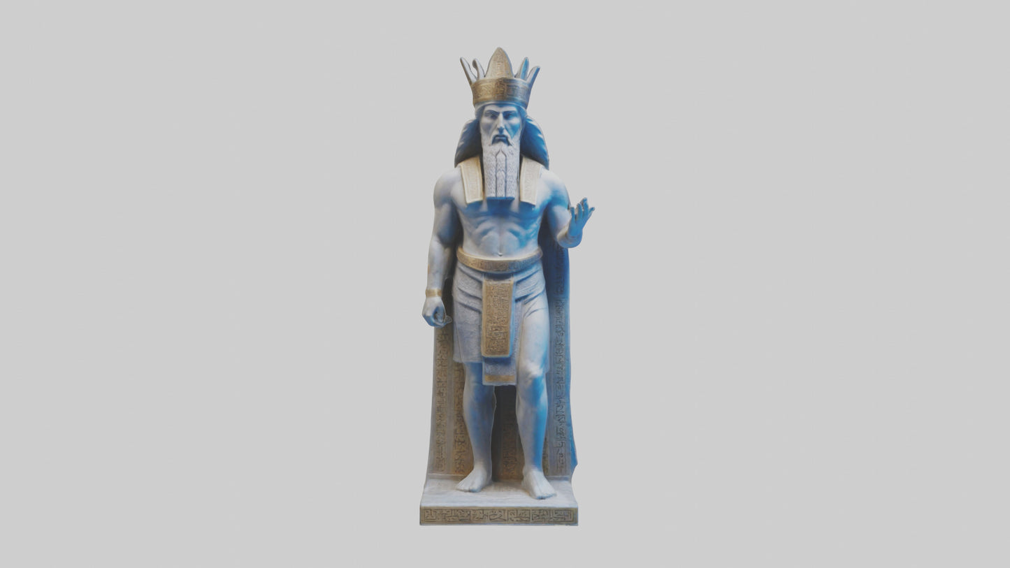3D model Enlil statue model VR / AR / low-poly