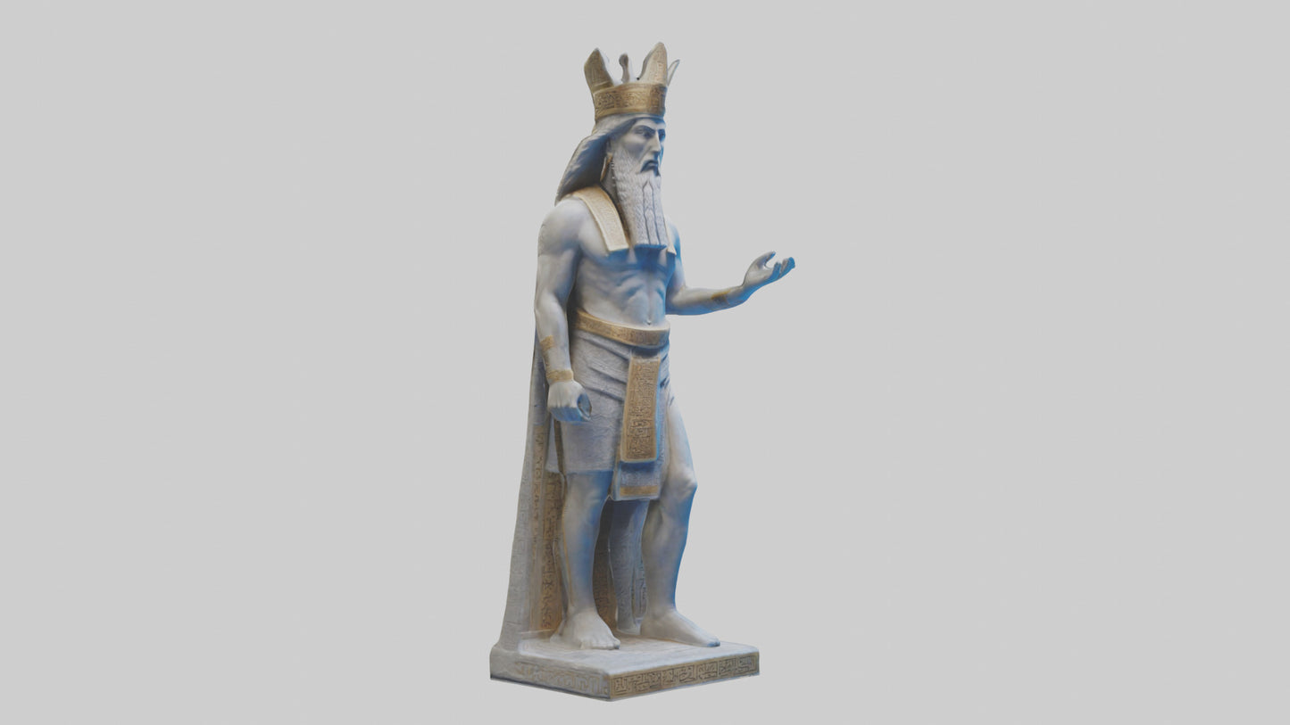 3D model Enlil statue model VR / AR / low-poly