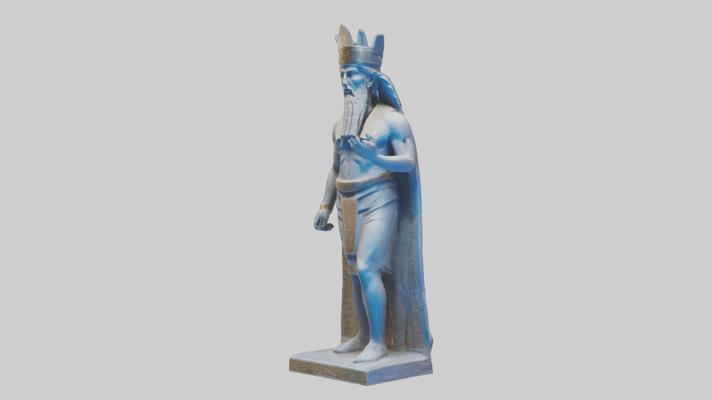 3D model Enlil statue model VR / AR / low-poly