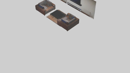 3D model Entertainment Room VR / AR / low-poly