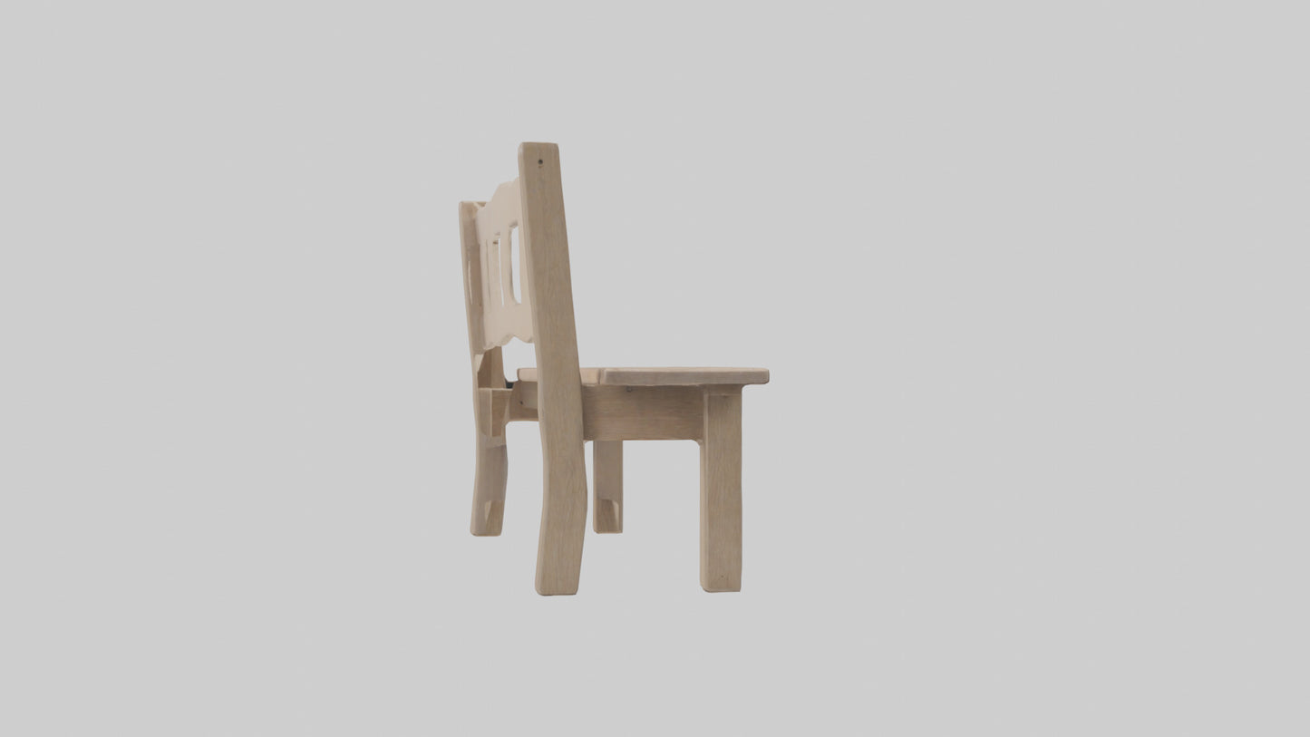 Entryway bench model VR / AR / low-poly