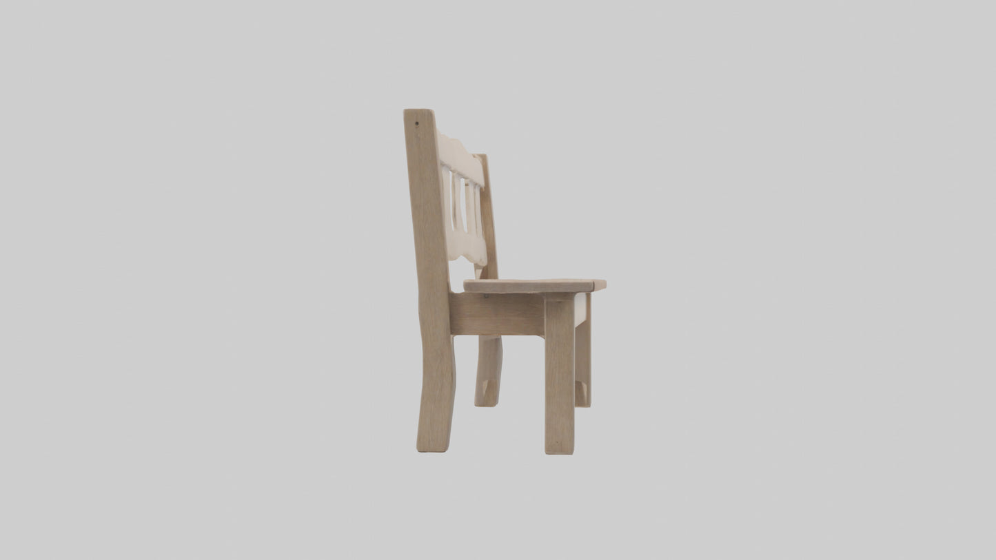 Entryway bench model VR / AR / low-poly