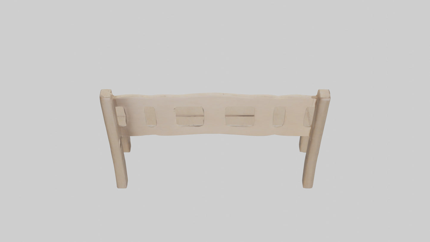 Entryway bench model VR / AR / low-poly