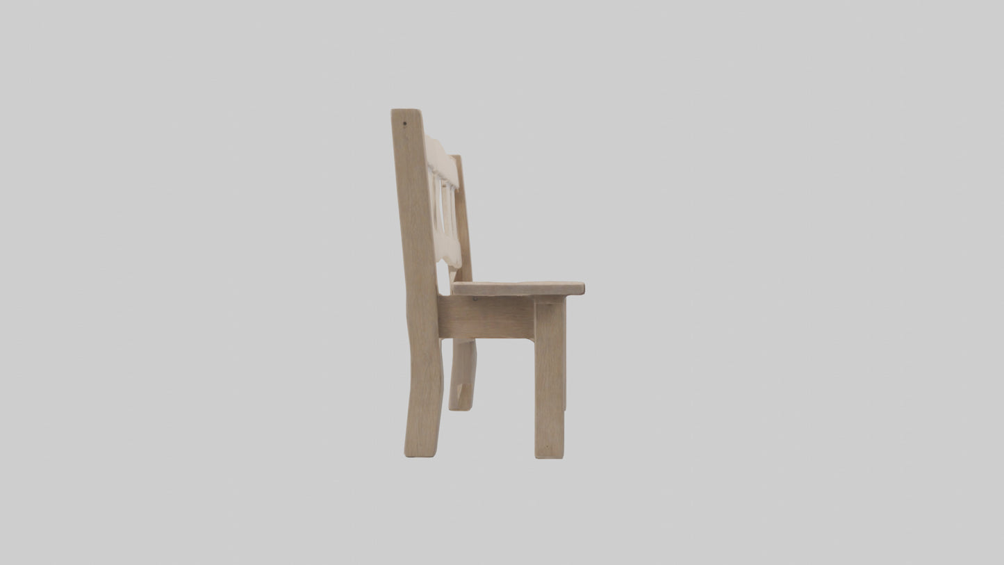 Entryway bench model VR / AR / low-poly