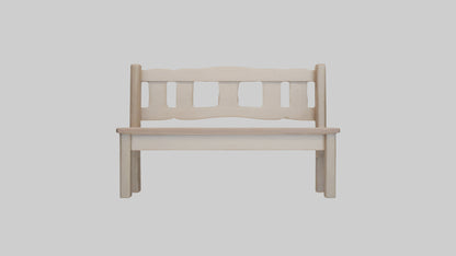 Entryway bench model VR / AR / low-poly