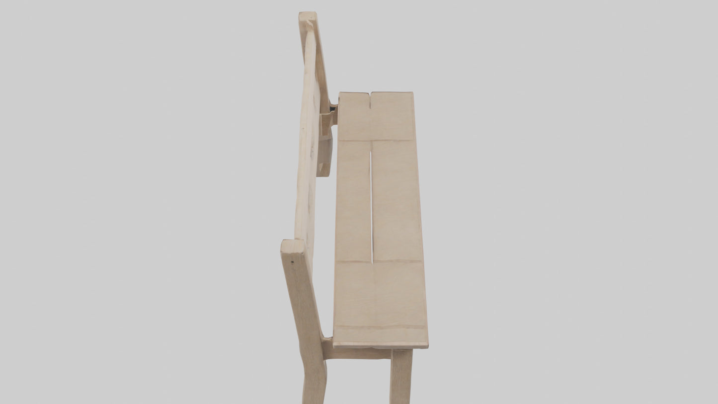 Entryway bench model VR / AR / low-poly