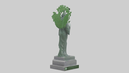 3D model Environmental Awareness Memorial Statue model VR / AR / low-poly