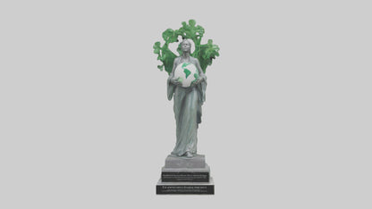 3D model Environmental Awareness Memorial Statue model VR / AR / low-poly