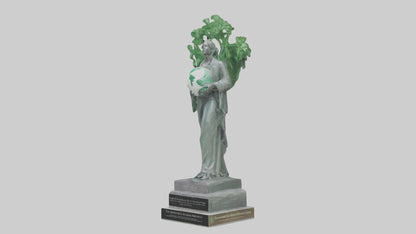 3D model Environmental Awareness Memorial Statue model VR / AR / low-poly