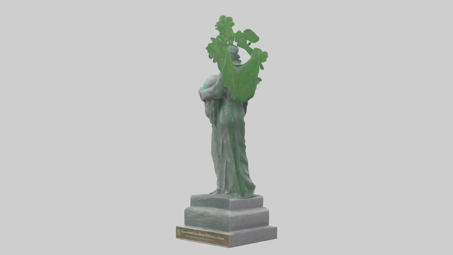3D model Environmental Awareness Memorial Statue model VR / AR / low-poly