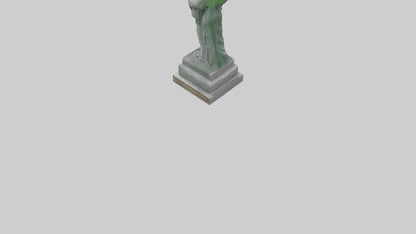 3D model Environmental Awareness Memorial Statue model VR / AR / low-poly