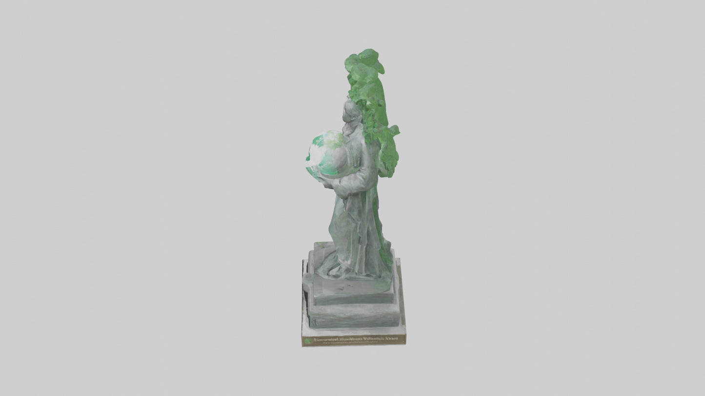 3D model Environmental Awareness Memorial Statue model VR / AR / low-poly